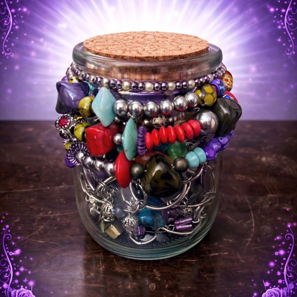 “Colorful Boho” Small Mystery Jewelry Jar